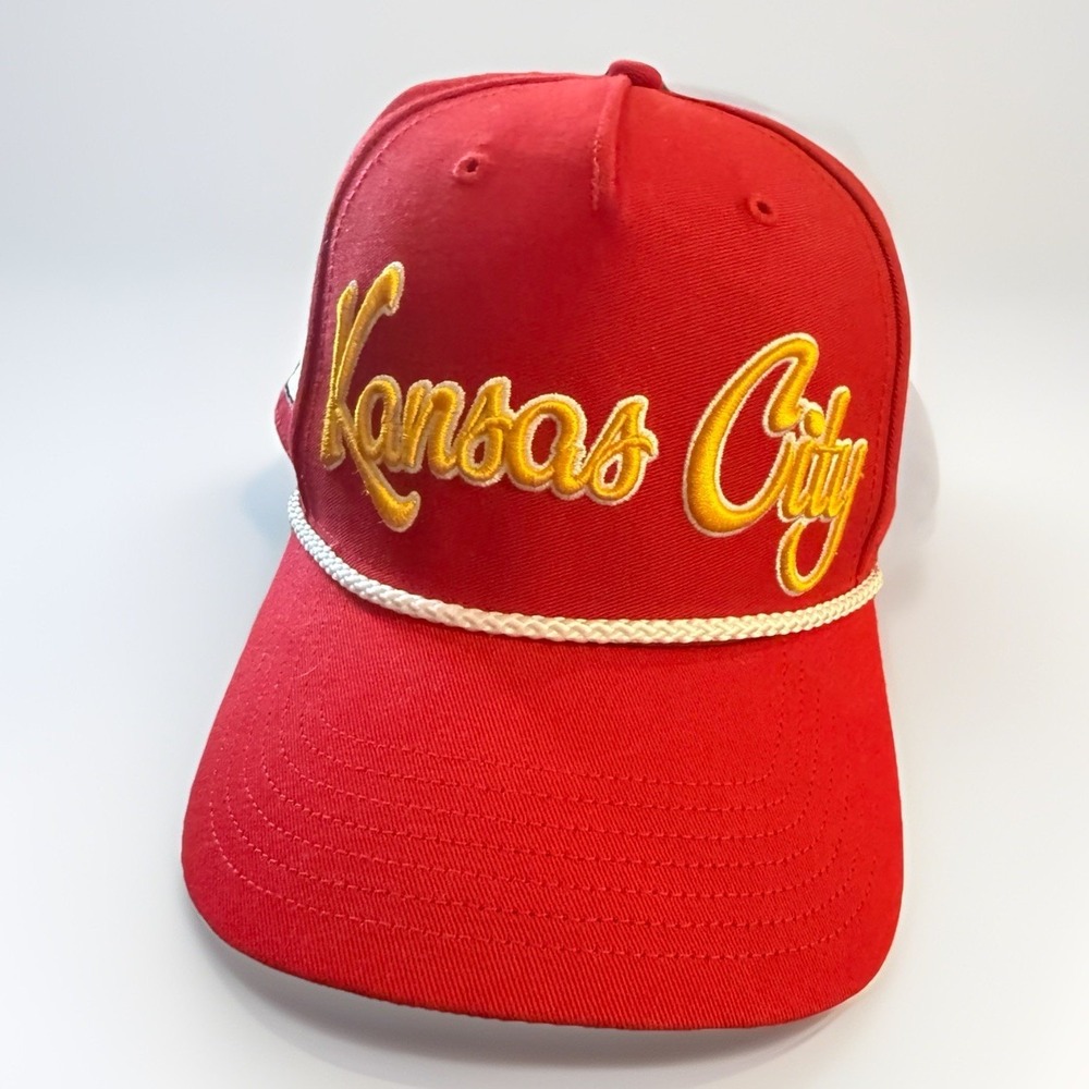 '47 Kansas City Chiefs Rope Cap Strapback Red One Size Retro NFL